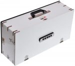 White Safri Harmonium- 3½ Octaves By Kaayna Musicals-Portable, Traveler, Baja, 9 Stops- 4 Drone, Bass/Male Reeds, Gig Bag, Tuning: 440Hz - Image 2