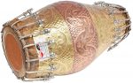 Designer Khol Drums -Brass & Copper-Bolt Tuned, Special Hand Made Skin, Double Color, Gig Bag - Image 2