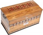 Harmonium Teak Wood Extra Height By Kaayna Musicals- 9 Stops- 5 Main- 4 Drone, 3½ Octaves, Two Set Reed- Bass/Male – 440 Hz - Image 2