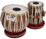 Ganesha Kalash Tabla Drum Set, 4 Kg Heavy Designer Copper Bayan, Antique Finish, Shesham Wood Dayan, Hand Made Drum Skins, Camel Leather Straps to Tune, Comes with Tuning Hammer, Gig Bag, Cushion & Cover