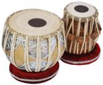Tabla Drum Set, 2.5 Kg Double Color Brass Bayan, Sheesham Wood Dayan, Hand Made Nice Sounding Drum Heads, Leather Straps to Tune, Long Life, Comes with Tuning Hammer, Gig Bag, Cushion & Cover… - Image 2