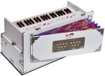 White Safri Harmonium- 3½ Octaves By Kaayna Musicals-Portable, Traveler, Baja, 9 Stops- 4 Drone, Bass/Male Reeds, Gig Bag, Tuning: 440Hz - Image 10