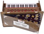 Safri Harmonium By Kaayna Musicals-3&frac12; Octaves, Portable, Traveler, Baja, 9 Stops (4 Drone), Dark Oak Finish, Gig Bag, Bass-Male Reed: 440 Hz - Image 11