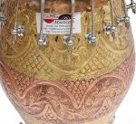 Designer Khol Drums -Brass & Copper-Bolt Tuned, Special Hand Made Skin, Double Color, Gig Bag - Image 11