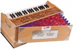 Harmonium Pro Grade By Kaayna Musicals, 9 Stops- 5 Main, 4 Drone, 3&frac12; Octaves, Teak Color, Beautiful Bellow, Coupler, Gig Bag &ndash; 440 Hz - Image 11