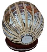 Tabla Drum Set, 2.5 Kg Double Color Brass Bayan, Sheesham Wood Dayan, Hand Made Nice Sounding Drum Heads, Leather Straps to Tune, Long Life, Comes with Tuning Hammer, Gig Bag, Cushion & Cover… - Image 11