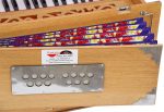 OM Safri Harmonium- 3&frac12; Octave By Kaayna Musicals-Portable, Traveler, Baja, 9 Stops- 4 Drone, Bass/Male Reeds, Teak Color, Gig Bag, Tuning: 440Hz - Image 11