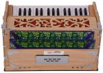 OM Harmonium Mini Magic By Kaayna Musicals, 4 Stop- 2 Main & 2 Drone, 2&frac34; Octave, Teak Colour, Gig Bag , Bass/Male- 440 Hz - Image 13