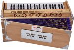 Harmonium Pro Grade By Kaayna Musicals, 11 Stops- 6 Main & 5 Drone, 3&frac12; Octaves, Teak Colour, Flower Bellow, Coupler, Gig Bag &ndash; 440 Hz - Image 12