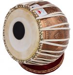 Ganesha Kalash Tabla Drum Set, 4 Kg Heavy Designer Copper Bayan, Antique Finish, Shesham Wood Dayan, Hand Made Drum Skins, Camel Leather Straps to Tune, Comes with Tuning Hammer, Gig Bag, Cushion & Cover - Image 12
