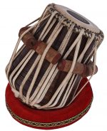Tabla Drum Set, 2.5 Kg Red Painted Designer Brass Bayan, Beautiful Look, Sheesham Wood Dayan, Hand Made Drum Skin, Camel Leather Strap to Tune, Comes with Tuning Hammer, Gig Bag, Cushion & Cover - Image 16