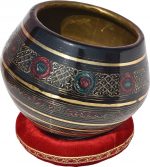Tabla Drum Set, 3 Kg Black Painted Designer Brass Bayan, Beautiful Look, Sheesham Wood Dayan, Hand Made Drum Skin, Camel Leather Strap to Tune, Comes with Tuning Hammer, Gig Bag, Cushion & Cover - Image 12