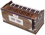 Harmonium Pro Grade By Kaayna Musicals, 11 Stop- 6 Main & 5 Drone, 3&frac12; Octaves, Dark Oak Finish, Flower Bellow, Coupler, Gig Bag &ndash; 440 Hz - Image 13
