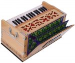 OM Harmonium Mini Magic By Kaayna Musicals, 4 Stop- 2 Main & 2 Drone, 2&frac34; Octave, Teak Colour, Gig Bag , Bass/Male- 440 Hz - Image 19
