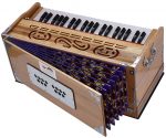 Harmonium Pro Grade By Kaayna Musicals, 11 Stops- 6 Main & 5 Drone, 3&frac12; Octaves, Teak Colour, Flower Bellow, Coupler, Gig Bag &ndash; 440 Hz - Image 14