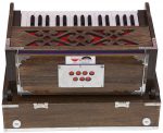 Mini Traveler Harmonium- 2&frac34; Octave By Kaayna Musicals-Portable, Baja, 4 Stops (2 Drone), Two Set Reed- Bass/Male, Dark Oak Finish, Gig Bag, Tuning: 440 Hz - Image 14