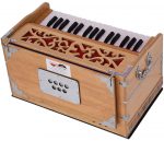 OM Harmonium Mini Magic By Kaayna Musicals, 4 Stop- 2 Main & 2 Drone, 2&frac34; Octave, Teak Colour, Gig Bag , Bass/Male- 440 Hz - Image 18