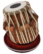 Tabla Drum Set, 2.5 Kg Double Color Brass Bayan, Sheesham Wood Dayan, Hand Made Nice Sounding Drum Heads, Leather Straps to Tune, Long Life, Comes with Tuning Hammer, Gig Bag, Cushion & Cover… - Image 19