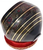 Tabla Drum Set, 3 Kg Black Painted Designer Brass Bayan, Beautiful Look, Sheesham Wood Dayan, Hand Made Drum Skin, Camel Leather Strap to Tune, Comes with Tuning Hammer, Gig Bag, Cushion & Cover - Image 15