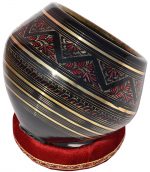 Tabla Drum Set, 3 Kg Black Painted Designer Brass Bayan, Beautiful Look, Sheesham Wood Dayan, Hand Made Drum Skin, Camel Leather Strap to Tune, Comes with Tuning Hammer, Gig Bag, Cushion & Cover - Image 17