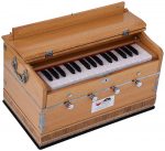 Harmonium Mini Magic By Kaayna Musicals, 4 Stop- 2 Main & 2 Drone, 2&frac34; Octave, Teak Colour, Gig Bag , Bass/Male- 440 Hz - Image 3