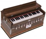 Harmonium Pro Grade By Kaayna Musicals, 11 Stop- 6 Main & 5 Drone, 3&frac12; Octaves, Dark Oak Finish, Flower Bellow, Coupler, Gig Bag &ndash; 440 Hz - Image 3