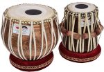 Ganesha Kalash Tabla Drum Set, 4 Kg Heavy Designer Copper Bayan, Antique Finish, Shesham Wood Dayan, Hand Made Drum Skins, Camel Leather Straps to Tune, Comes with Tuning Hammer, Gig Bag, Cushion & Cover - Image 2