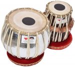 Tabla Drum Set- 5Kg Copper Bayan, Without Joint, Shesham Wood Dayan, Hand Made Drum Skin, Leather Strap to Tune, Long Life, Comes with Tuning Hammer, Gig Bag, Cushion & Cover