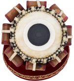 Ganesha Kalash Tabla Drum Set, 4 Kg Heavy Designer Copper Bayan, Sheesham Wood Dayan, Hand Made Drum Skins, Camel Leather Straps to Tune, Comes with Tuning Hammer, Gig Bag, Cushion & Cover - Image 14