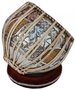Tabla Drum Set, 2.5 Kg Double Color Brass Bayan, Sheesham Wood Dayan, Hand Made Nice Sounding Drum Heads, Leather Straps to Tune, Long Life, Comes with Tuning Hammer, Gig Bag, Cushion & Cover… - Image 13