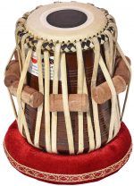 Tabla Drum Set, 3 Kg Black Painted Designer Brass Bayan, Beautiful Look, Sheesham Wood Dayan, Hand Made Drum Skin, Camel Leather Strap to Tune, Comes with Tuning Hammer, Gig Bag, Cushion & Cover - Image 20