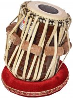 Tabla Drum Set, 3 Kg Black Painted Designer Brass Bayan, Beautiful Look, Sheesham Wood Dayan, Hand Made Drum Skin, Camel Leather Strap to Tune, Comes with Tuning Hammer, Gig Bag, Cushion & Cover - Image 21