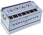 Harmonium White Pro Grade By Kaayna Musicals, 11 Stops- 6 Main & 5 Drone, 3½ Octaves, Coupler, Gig Bag, Bass/Male Reed Tuned- 440 Hz - Image 4