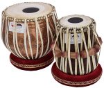 Ganesha Kalash Tabla Drum Set, 4 Kg Heavy Designer Copper Bayan, Antique Finish, Shesham Wood Dayan, Hand Made Drum Skins, Camel Leather Straps to Tune, Comes with Tuning Hammer, Gig Bag, Cushion & Cover - Image 3