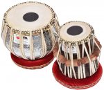 Ganesha Kalash Tabla Drum Set, 4 Kg Heavy Designer Copper Bayan, Sheesham Wood Dayan, Hand Made Drum Skins, Camel Leather Straps to Tune, Comes with Tuning Hammer, Gig Bag, Cushion & Cover - Image 3