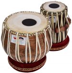 Ganesha Kalash Tabla Drum Set, 4 Kg Heavy Designer Copper Bayan, Antique Finish, Shesham Wood Dayan, Hand Made Drum Skins, Camel Leather Straps to Tune, Comes with Tuning Hammer, Gig Bag, Cushion & Cover - Image 4