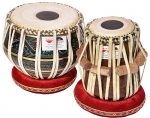 Tabla Drum Set, 3 Kg Black Painted Designer Brass Bayan, Beautiful Look, Sheesham Wood Dayan, Hand Made Drum Skin, Camel Leather Strap to Tune, Comes with Tuning Hammer, Gig Bag, Cushion & Cover - Image 4