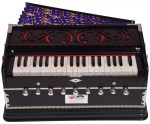 Harmonium Magic Voice By Kaayna Musicals, Mahogany Colour, 9 Stops- 5 Main & 4 Drone, 3&frac14; Octaves, Coupler, Gig Bag, Bass/Male Reed Tuned- 440 Hz - Image 6
