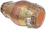 Designer Khol Drums -Brass & Copper-Bolt Tuned, Special Hand Made Skin, Double Color, Gig Bag - Image 5
