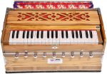 Harmonium Teak Wood Extra Height By Kaayna Musicals- 9 Stops- 5 Main- 4 Drone, 3½ Octaves, Two Set Reed- Bass/Male – 440 Hz - Image 5