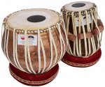 Ganesha Kalash Tabla Drum Set, 4 Kg Heavy Designer Copper Bayan, Antique Finish, Shesham Wood Dayan, Hand Made Drum Skins, Camel Leather Straps to Tune, Comes with Tuning Hammer, Gig Bag, Cushion & Cover - Image 5