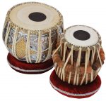 Tabla Drum Set, 2.5 Kg Double Color Brass Bayan, Sheesham Wood Dayan, Hand Made Nice Sounding Drum Heads, Leather Straps to Tune, Long Life, Comes with Tuning Hammer, Gig Bag, Cushion & Cover… - Image 5