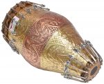 Designer Khol Drums -Brass & Copper-Bolt Tuned, Special Hand Made Skin, Double Color, Gig Bag - Image 6