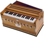 Harmonium Pro Grade By Kaayna Musicals, 9 Stop- 5 Main & 4 Drone, 3&frac12; Octave, Coupler, Teak Color, Gig Bag, Bass/Male Reed Tuned- 440Hz - Image 6