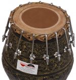 Designer Brass Khol Drums -Bolt Tuned, Special Hand Made Skin, Antique Finish, Gig Bag - Image 8