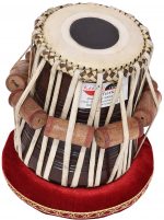 Ganesha Kalash Tabla Drum Set, 4 Kg Heavy Designer Copper Bayan, Sheesham Wood Dayan, Hand Made Drum Skins, Camel Leather Straps to Tune, Comes with Tuning Hammer, Gig Bag, Cushion & Cover - Image 13
