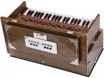 Safri Harmonium By Kaayna Musicals-3&frac12; Octaves, Portable, Traveler, Baja, 9 Stops (4 Drone), Dark Oak Finish, Gig Bag, Bass-Male Reed: 440 Hz - Image 9