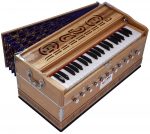 Harmonium Pro Grade By Kaayna Musicals, 11 Stops- 6 Main & 5 Drone, 3&frac12; Octaves, Teak Colour, Flower Bellow, Coupler, Gig Bag &ndash; 440 Hz - Image 9