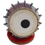 Tabla Drum Set-16 Bolt Tuned, 2.5 Kg Brass Bayan, Chrome Finish, Sheesham Wood Dayan, Hand Made Drum Skin, Easy to Tune Or Replace The Skin, Tuning Hammer, Gig Bag, Cushion & Cover - Image 6