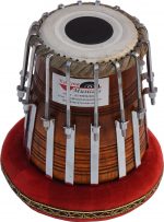 Tabla Drum Set-16 Bolt Tuned, 2.5 Kg Brass Bayan, Chrome Finish, Sheesham Wood Dayan, Hand Made Drum Skin, Easy to Tune Or Replace The Skin, Tuning Hammer, Gig Bag, Cushion & Cover - Image 7